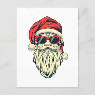 Carte D'accompagnement santa claus avec lunettes