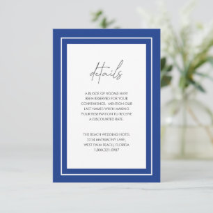 Carte D'accompagnement Sasha Sapphire Mariage moderne