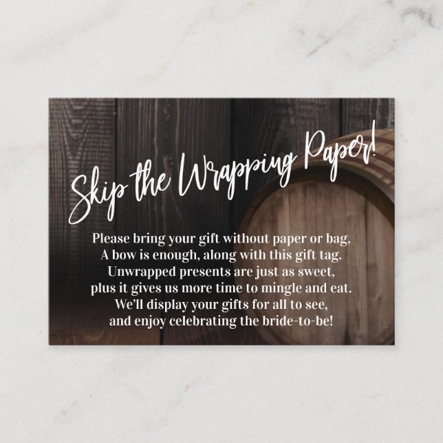 Carte D'accompagnement Sautez le papier d'emballage ! Écriture manuelle B (Devant)