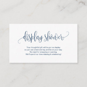 Carte D'accompagnement Scénario moderne et élégant, Navy Blue, Display Sh