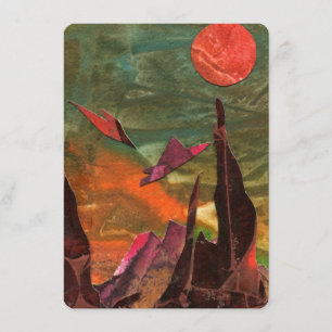 Carte D'accompagnement Sci-fi "Fire Bird" alien formes de vie en vol