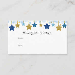 Carte D'accompagnement Scintillez combien de sucreries dans le pot