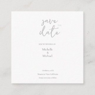 Carte D'accompagnement Script Calligraphie Mariage Moderne Enregistrer la