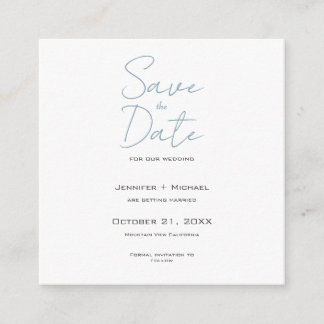 Carte D'accompagnement Script de calligraphie minimaliste du mariage mari