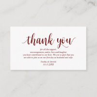 Script rustique moderne, Merci Mariage