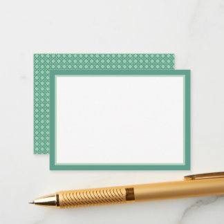 Carte D'accompagnement Seafoam Rattan