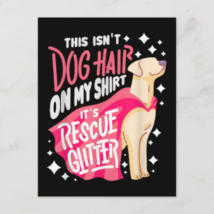 Carte D'accompagnement Secourir Don de chien I Ce n'est pas les cheveux d