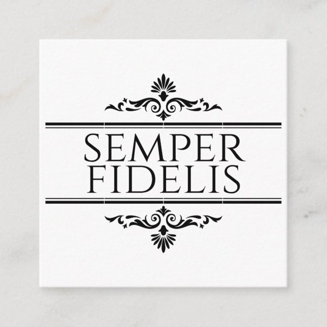 Carte D'accompagnement Semper Fidelis (Devant)