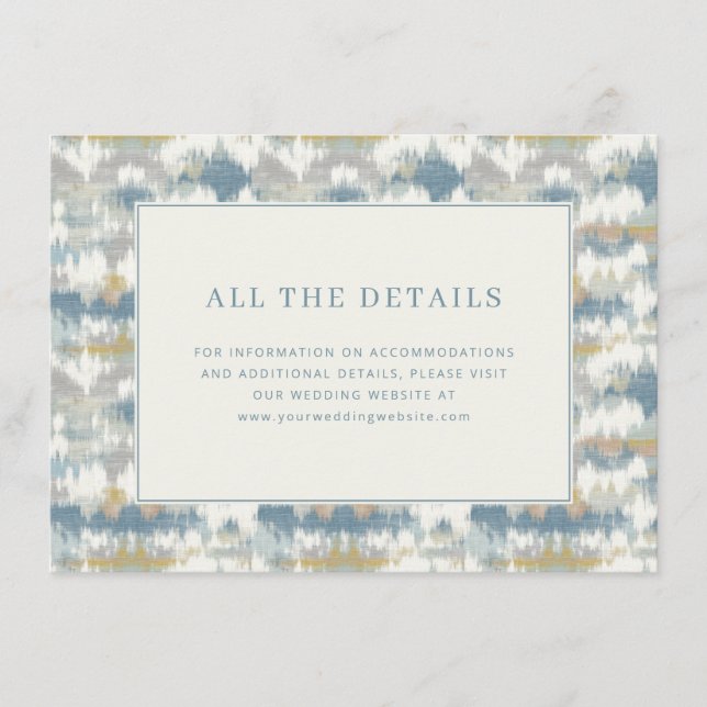 Carte D'accompagnement Serene Pastel Wave Motions (Devant)