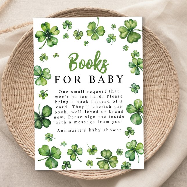 Carte D'accompagnement Shamrock | Livres Pour Bébé (Créateur téléchargé)
