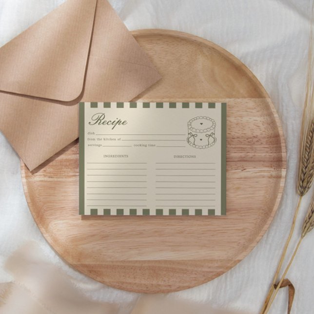 Carte D'accompagnement She's A Tini Bit Older Coffee Cake Birthday Recipe (Créateur téléchargé)