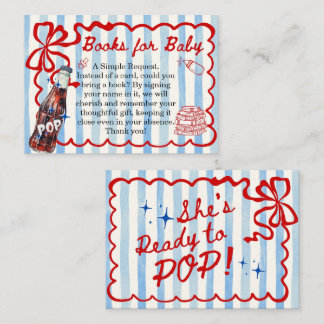 Carte D'accompagnement She's Ready to Pop Coquette Books for Baby