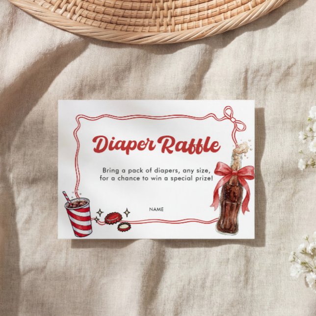 Carte D'accompagnement She's Ready to Pop Diaper Raffle  (Créateur téléchargé)