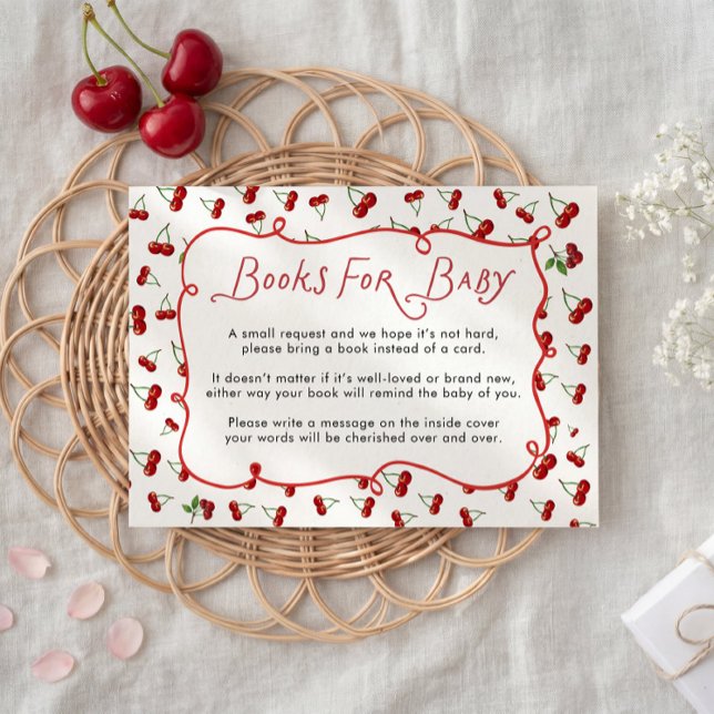 Carte D'accompagnement She's the Cherry on top Books for Baby Card (Créateur téléchargé)