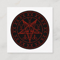 Sigil de Baphomet triple lune et sigile de lucifer