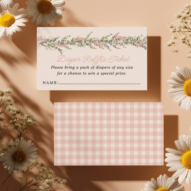Carte D'accompagnement Silly Goose Baby Shower Diaper Raffle (Créateur téléchargé)