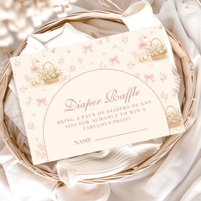 Carte D'accompagnement Silly Goose Coquette Baby Shower (Créateur téléchargé)