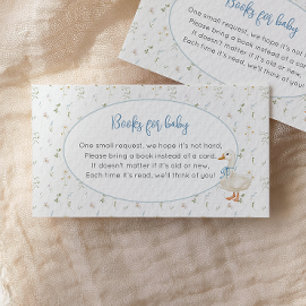 Carte D'accompagnement Silly Goose Floral Blue Baby showers Livres pour b