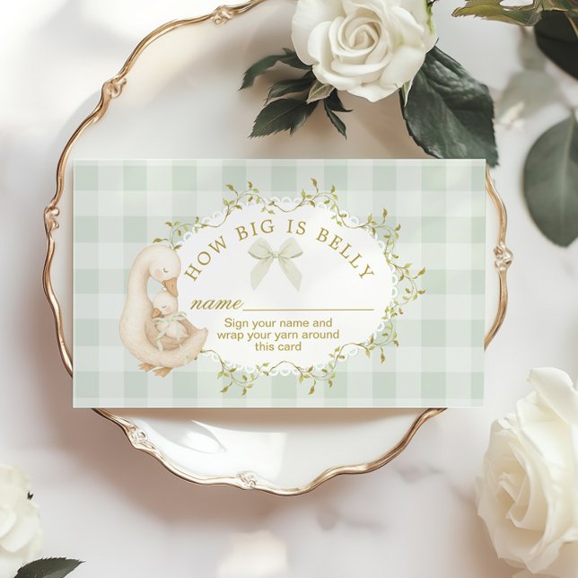 Carte D'accompagnement Silly Goose Sage How big is belly (Créateur téléchargé)