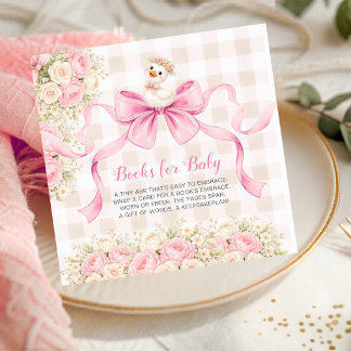 Carte D'accompagnement Silly Goose Sweetie Goose Rose Books for Baby Card