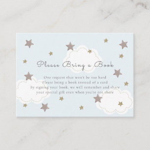 Carte D'accompagnement Silve Stars & Clouds Baby Blue S'il vous plaît app