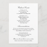 Simple Classique Elégant Black White Weekend Hotel