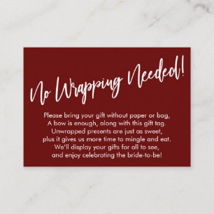 Carte D'accompagnement Simple écriture manuscrite Pas besoin d'enveloppem