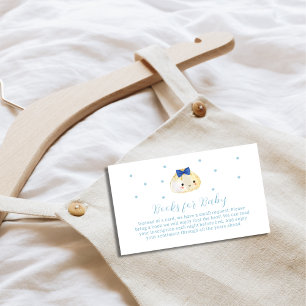 Carte D'accompagnement Simple Garçon Petits Livres De Dumpling Pour Baby