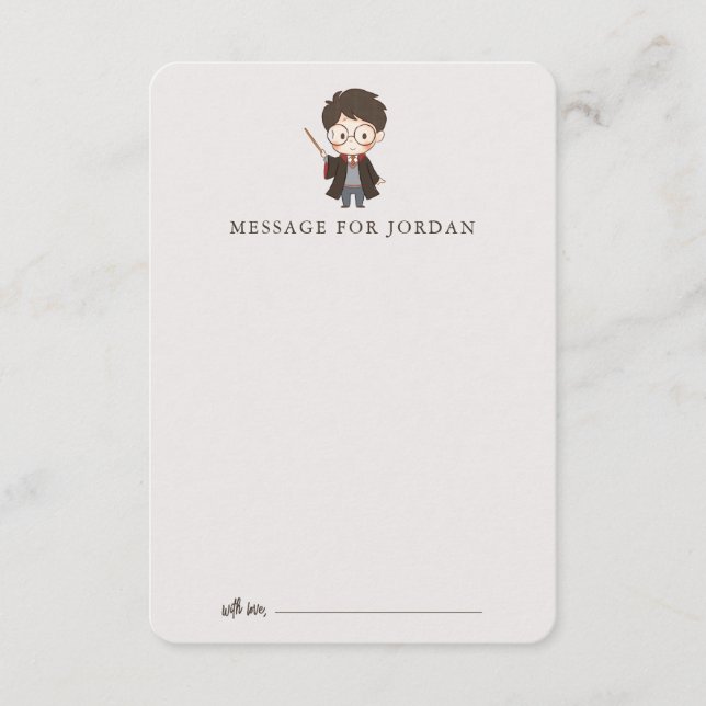 Carte D'accompagnement Simple Harry Potter Baby Shower (Devant)