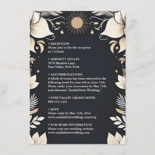Carte D'accompagnement Simple Mariage traditionnel de renouvellement de l