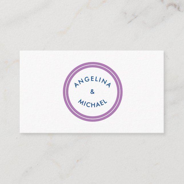 Carte D'accompagnement Simple minimaliste moderne unique (Devant)