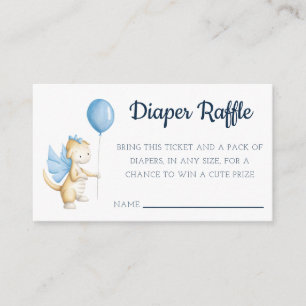 Carte D'accompagnement Simples Baby showers de dragon