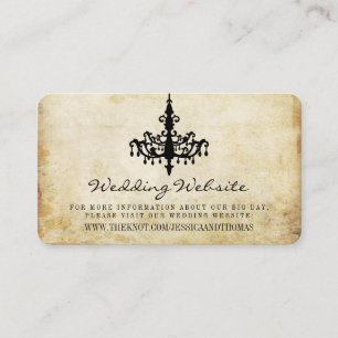 Carte D'accompagnement Site de la collection de Mariages Vintages de lust