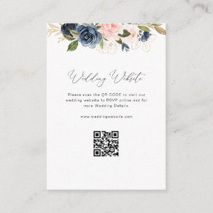 Carte D'accompagnement site de la marine et du mariage floral roux