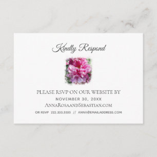 Carte D'accompagnement *~* Site Floral RSVP Web AR1 Mariage RSVP