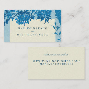 Carte D'accompagnement Site Internet japonais antique en fleurs de cerisi