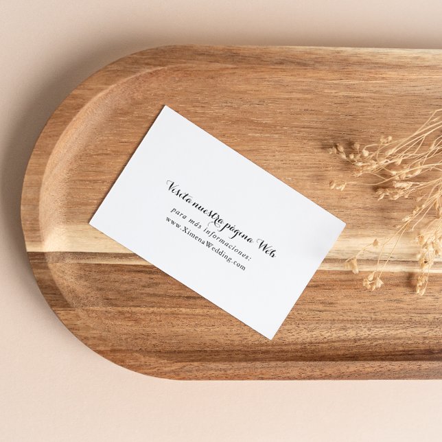 Carte D'accompagnement Site Mariage espagnol (Créateur téléchargé)