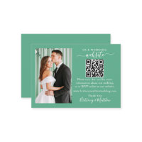 Site mariage QR Photo Neo Mint Green