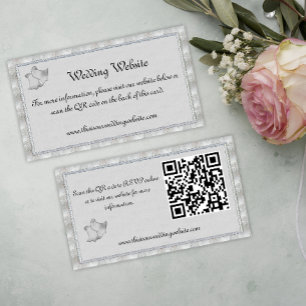 Carte D'accompagnement Site Mariage Silver Church Bells