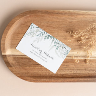 Carte D'accompagnement Site minimaliste de verdure Eucalyptus Mariage