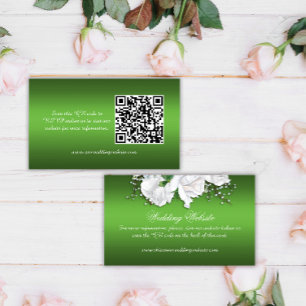 Carte D'accompagnement Site vintage Green Floral Mariage