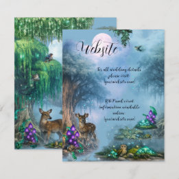 Carte D'accompagnement Site Web Collection Mariage Élégance Bioluminescen