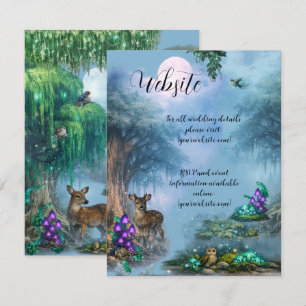 Carte D'accompagnement Site Web Collection Mariage Élégance Bioluminescen