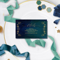 Site web de Blue, Navy et Green Mariage / Détails
