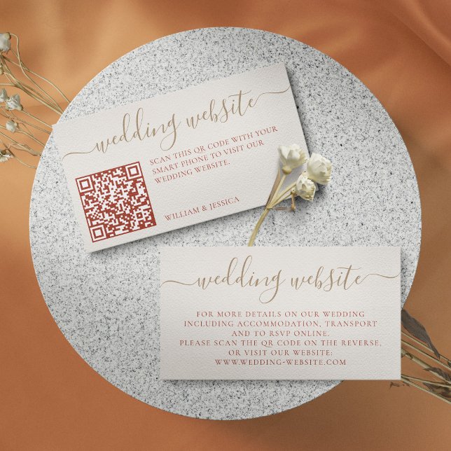 Carte D'accompagnement Site Web de Mariage Bohème avec Réponse RSVP par C (Créateur téléchargé)