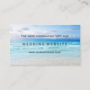 Carte D'accompagnement Site Web de mariage de plage ou de destination Ins