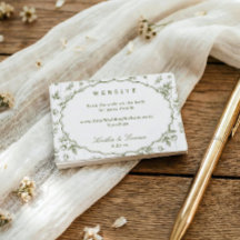 Site Web de Mariage Vintage Floral Français Vert O