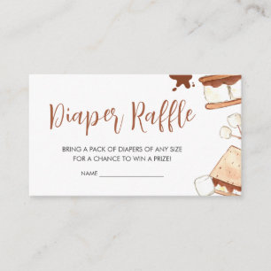 Carte D'accompagnement S'mores Camping Baby shower Déchets Raffle