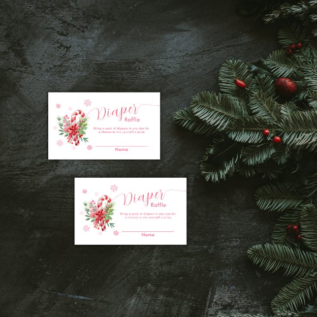 Carte D'accompagnement Snowflake Festive Candy Books For Baby Shower  (Snowflake Festive Candy Books For Baby Shower Enclosure Card)