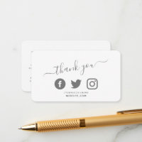 Social media QR code blanc merci escompte